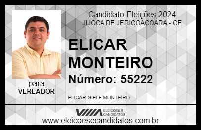 Candidato ELICAR MONTEIRO 2024 - JIJOCA DE JERICOACOARA - Eleições