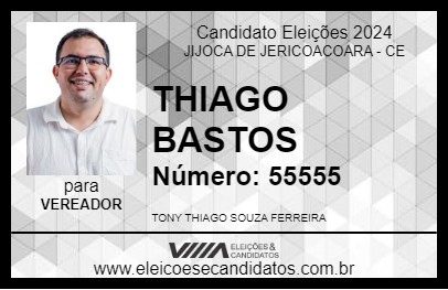 Candidato THIAGO BASTOS 2024 - JIJOCA DE JERICOACOARA - Eleições