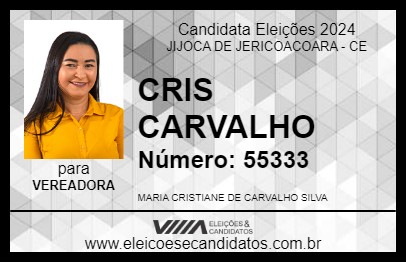 Candidato CRIS CARVALHO 2024 - JIJOCA DE JERICOACOARA - Eleições