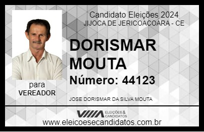 Candidato DORISMAR MOUTA 2024 - JIJOCA DE JERICOACOARA - Eleições