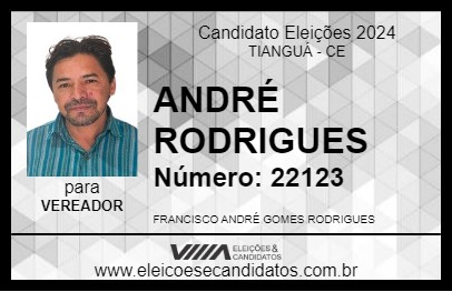 Candidato ANDRÉ RODRIGUES 2024 - TIANGUÁ - Eleições