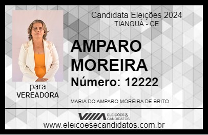 Candidato AMPARO MOREIRA 2024 - TIANGUÁ - Eleições