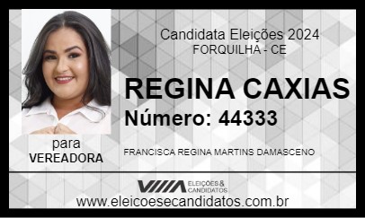 Candidato REGINA CAXIAS 2024 - FORQUILHA - Eleições