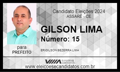 Candidato GILSON LIMA 2024 - ASSARÉ - Eleições