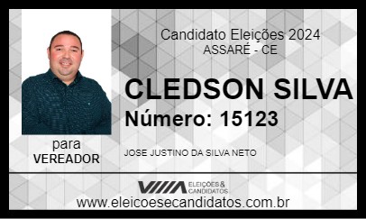 Candidato CLEDSON SILVA 2024 - ASSARÉ - Eleições