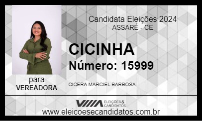 Candidato CICINHA 2024 - ASSARÉ - Eleições