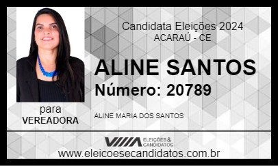 Candidato ALINE SANTOS 2024 - ACARAÚ - Eleições