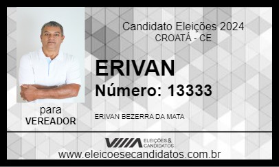 Candidato ERIVAN 2024 - CROATÁ - Eleições