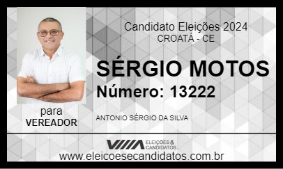 Candidato SÉRGIO MOTOS 2024 - CROATÁ - Eleições