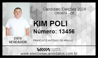 Candidato KIM POLI 2024 - CROATÁ - Eleições