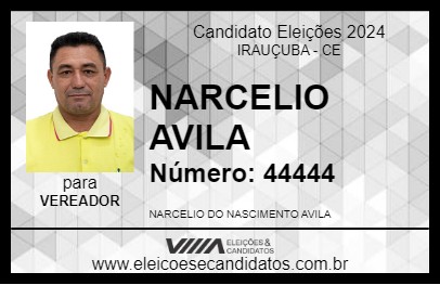 Candidato NARCELIO AVILA 2024 - IRAUÇUBA - Eleições