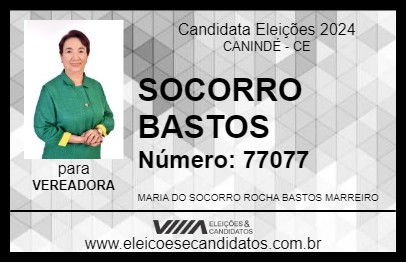 Candidato SOCORRO BASTOS 2024 - CANINDÉ - Eleições