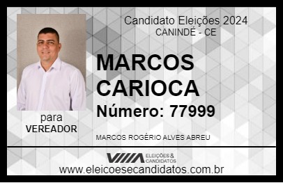 Candidato MARCOS CARIOCA 2024 - CANINDÉ - Eleições