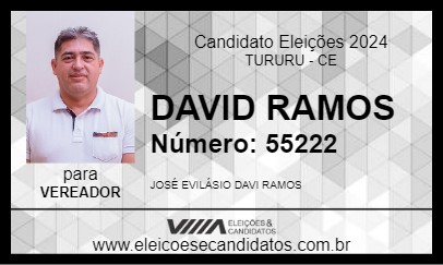 Candidato DAVID RAMOS 2024 - TURURU - Eleições