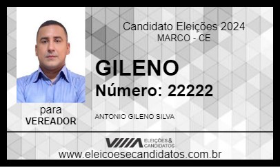 Candidato GILENO 2024 - MARCO - Eleições