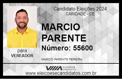 Candidato MARCIO PARENTE 2024 - CARIDADE - Eleições