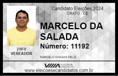 Candidato MARCELO DA SALADA 2024 - CRATO - Eleições