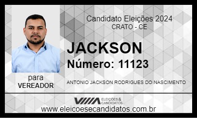 Candidato JACKSON 2024 - CRATO - Eleições