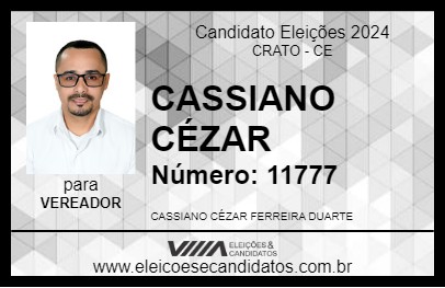 Candidato CASSIANO CÉZAR 2024 - CRATO - Eleições