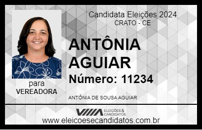 Candidato ANTÔNIA AGUIAR 2024 - CRATO - Eleições