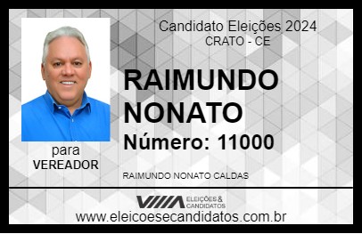 Candidato RAIMUNDO NONATO 2024 - CRATO - Eleições