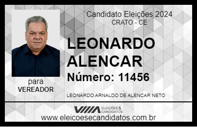 Candidato LEONARDO ALENCAR 2024 - CRATO - Eleições