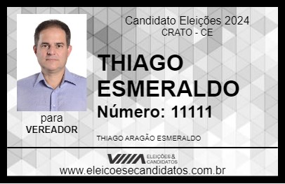 Candidato THIAGO ESMERALDO 2024 - CRATO - Eleições