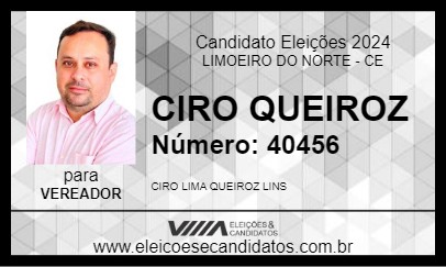 Candidato CIRO QUEIROZ 2024 - LIMOEIRO DO NORTE - Eleições