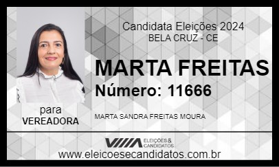 Candidato MARTA FREITAS 2024 - BELA CRUZ - Eleições