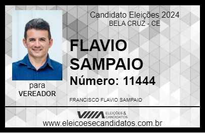 Candidato FLAVIO SAMPAIO 2024 - BELA CRUZ - Eleições