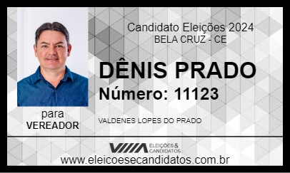 Candidato DÊNIS PRADO 2024 - BELA CRUZ - Eleições