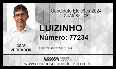 Candidato LUIZINHO  2024 - GUAIÚBA - Eleições