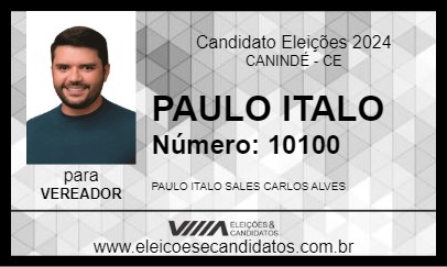 Candidato PAULO ITALO 2024 - CANINDÉ - Eleições