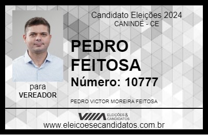 Candidato PEDRO FEITOSA 2024 - CANINDÉ - Eleições