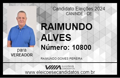 Candidato RAIMUNDO ALVES 2024 - CANINDÉ - Eleições