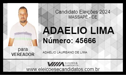 Candidato ADAELIO LIMA 2024 - MASSAPÊ - Eleições