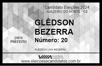 Candidato GLÊDSON BEZERRA 2024 - JUAZEIRO DO NORTE - Eleições