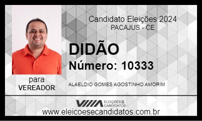 Candidato DIDÃO 2024 - PACAJUS - Eleições