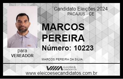 Candidato MARCOS PEREIRA 2024 - PACAJUS - Eleições