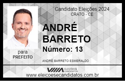 Candidato ANDRÉ BARRETO 2024 - CRATO - Eleições