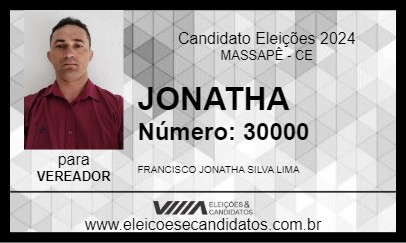 Candidato JONATHA 2024 - MASSAPÊ - Eleições