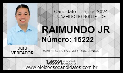 Candidato RAIMUNDO JR 2024 - JUAZEIRO DO NORTE - Eleições