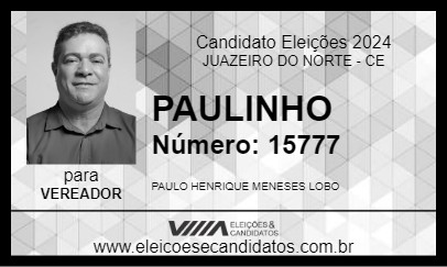 Candidato PAULINHO 2024 - JUAZEIRO DO NORTE - Eleições