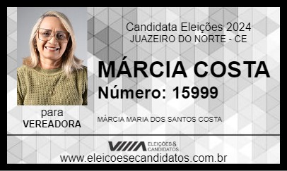 Candidato MÁRCIA COSTA 2024 - JUAZEIRO DO NORTE - Eleições