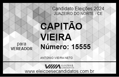 Candidato CAPITÃO VIEIRA 2024 - JUAZEIRO DO NORTE - Eleições