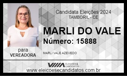 Candidato MARLI DO VALE 2024 - TAMBORIL - Eleições