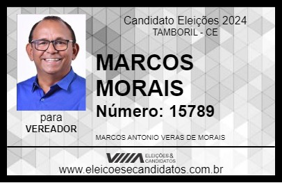 Candidato MARCOS MORAIS 2024 - TAMBORIL - Eleições