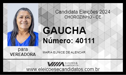 Candidato GAUCHA 2024 - CHOROZINHO - Eleições