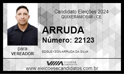 Candidato ARRUDA 2024 - QUIXERAMOBIM - Eleições