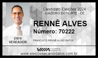 Candidato RENNÊ ALVES 2024 - JUAZEIRO DO NORTE - Eleições